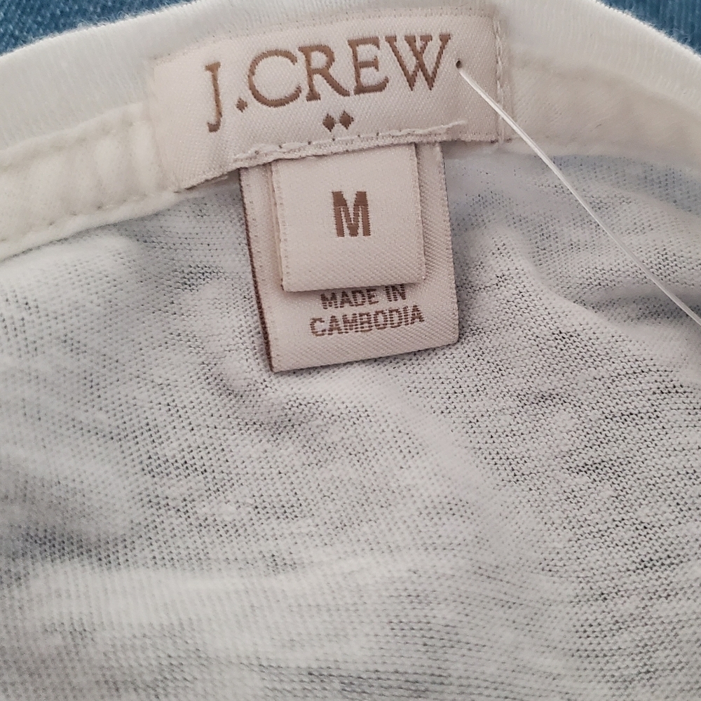 J. Crew Butterfly and Floral Print Tee Shirt - Picture 6 of 8